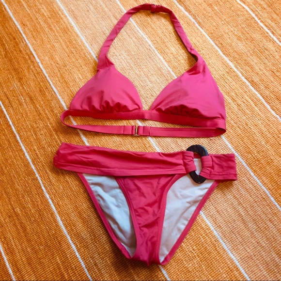 Victoria's Secret Other - Island Red Bikini Halter Top & Bottom Victoria's Secret Other - Island Red Bikini Halter Top & Bottom
